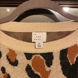 Cheetah print sweater